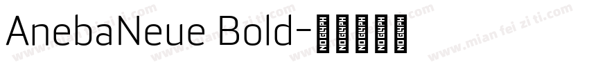 AnebaNeue Bold字体转换